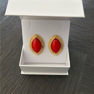Heaven Mayhem Bright Red Earrings